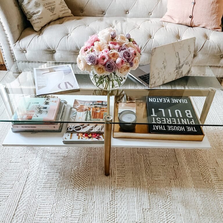 How To Style A Glass Coffee Table?