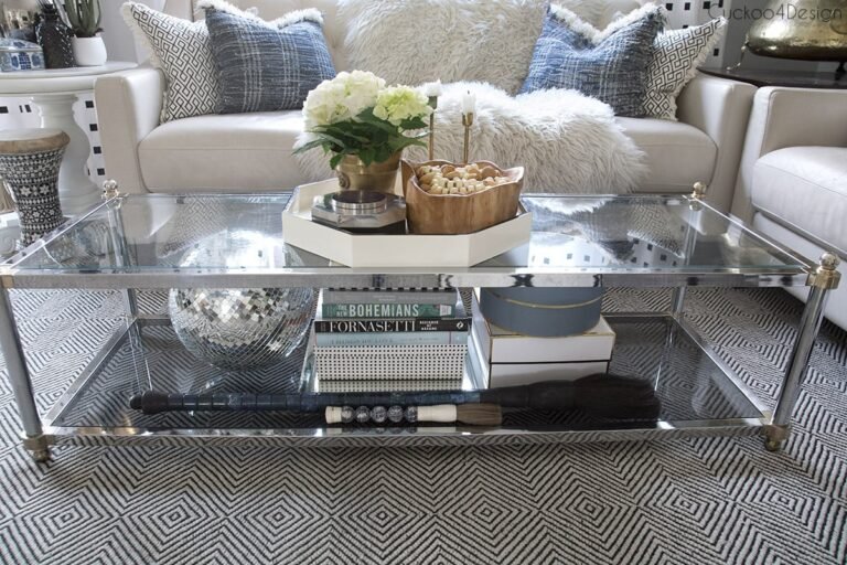 Glass Coffee Table Decorating Ideas