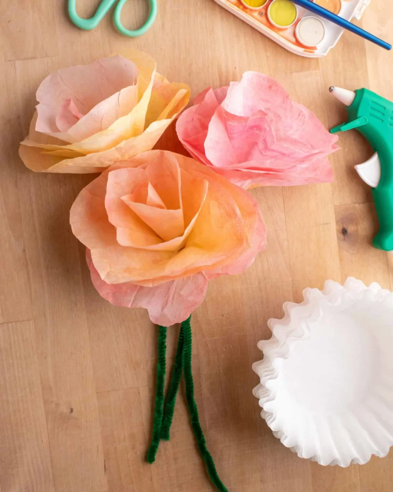 How To Make Coffee Filter Flowers